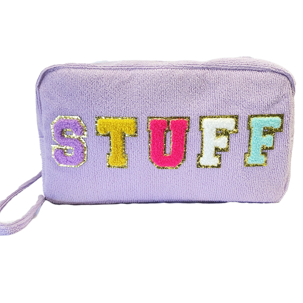 TC-1355 Terry Cloth Cosmetic Bag Stuff – girliegirloriginals