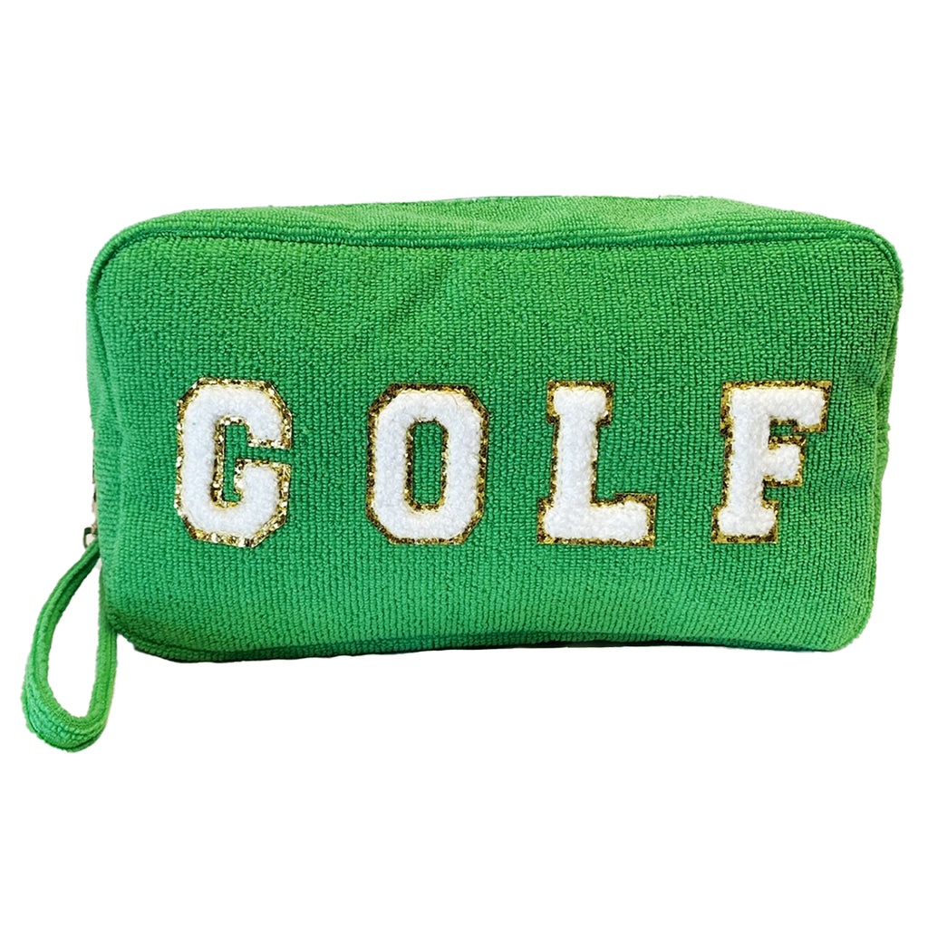 TC-1355 Terry Cloth Cosmetic Bag Golf – girliegirloriginals
