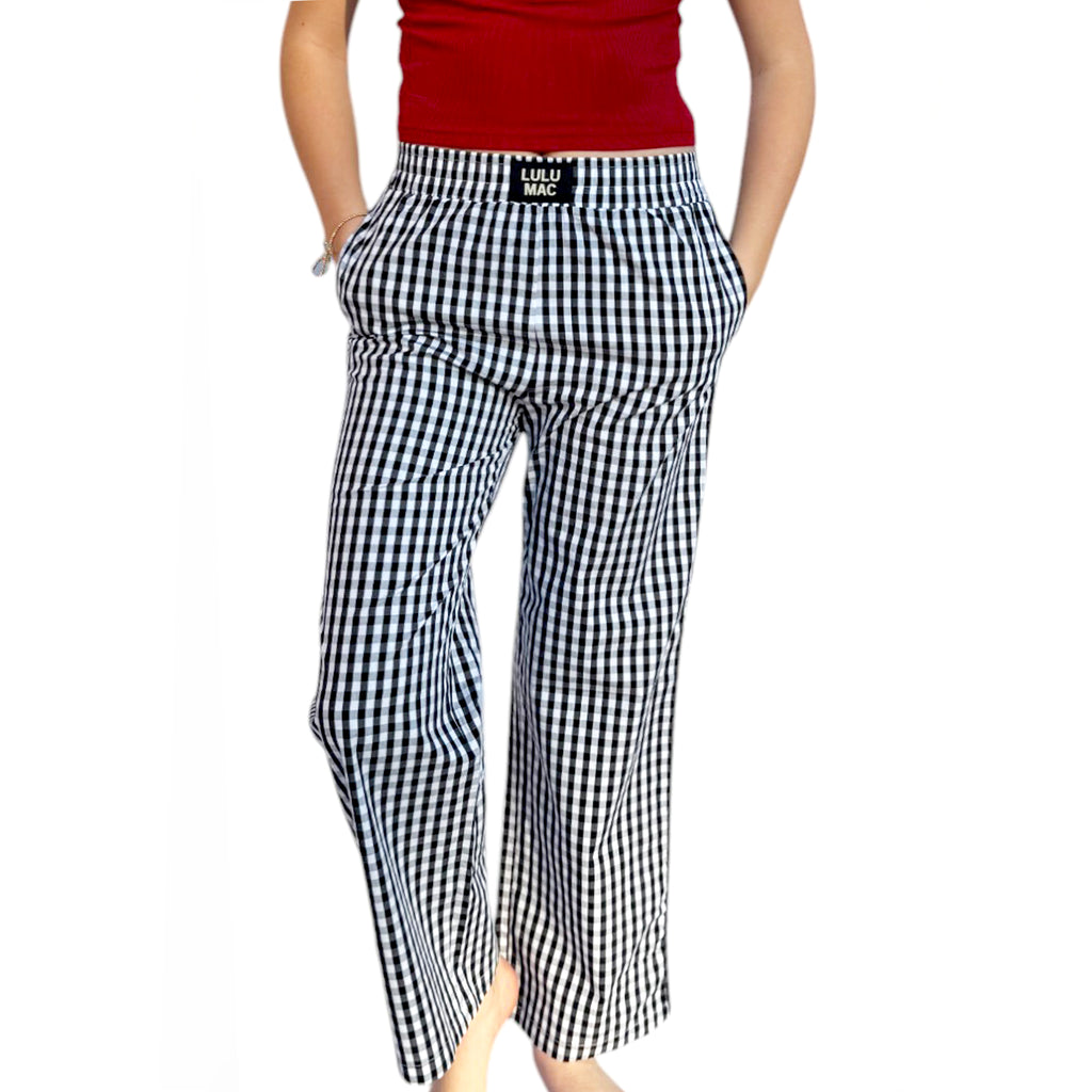【専用出品 そらさま】machatt gingham check pants PAGH- NAVY GINGHAM PANT – girliegirloriginals