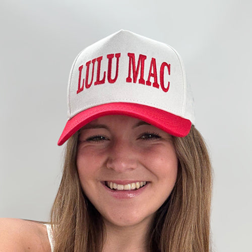 LM-3014 LULU MAC CAP RED – girliegirloriginals