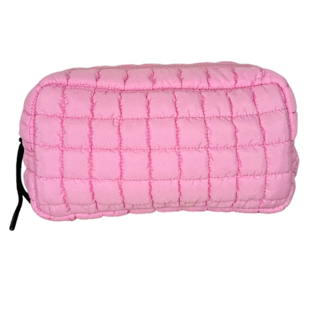 GZ-4282 Puffer Quilted Makeup Bag Pink – girliegirloriginals
