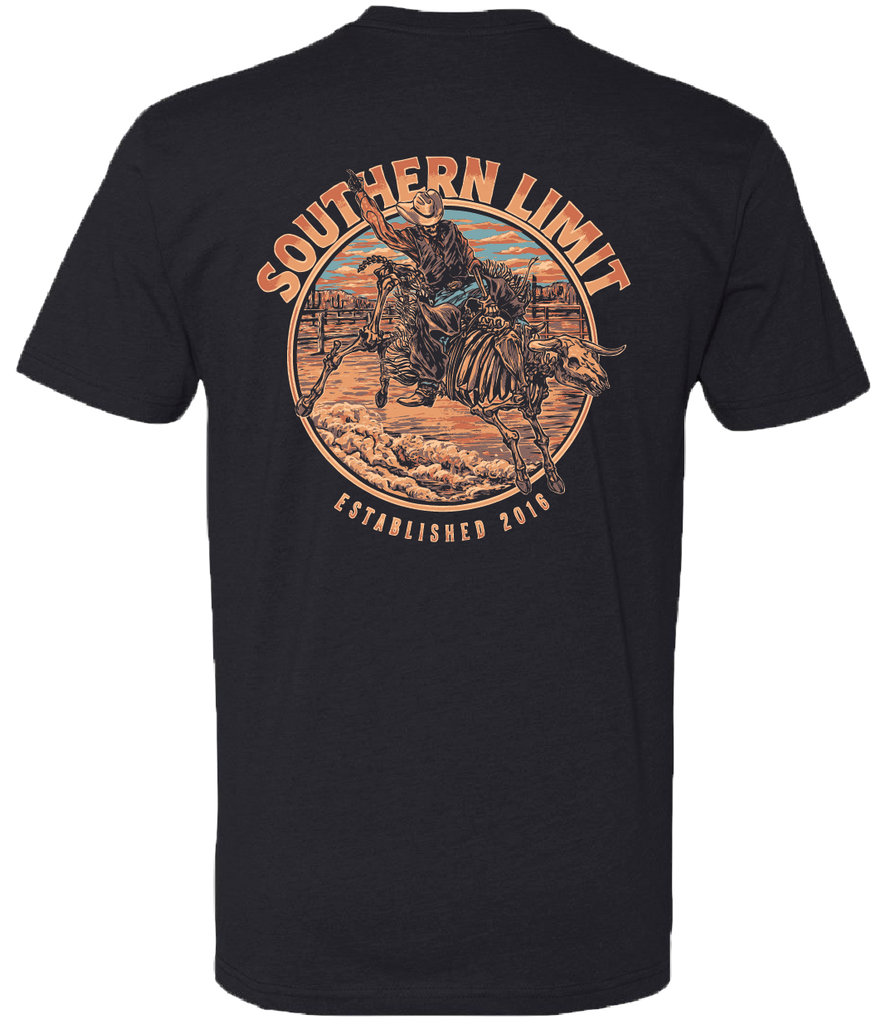 Southern Limit 124 Skull Bull Rider Black – girliegirloriginals