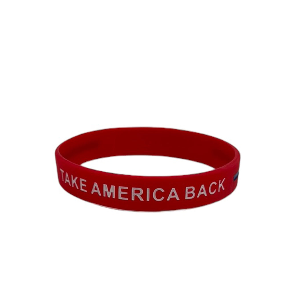 Rxuaw Trump Siliconen Polsbandjes - Gekleurde Trump Armbanden Unisex - Cadeau Voor Supporters