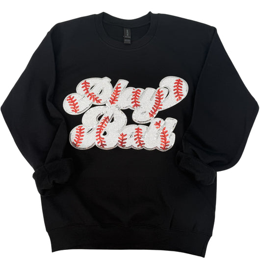 SW-6723 Play Ball Sweatshirt Black