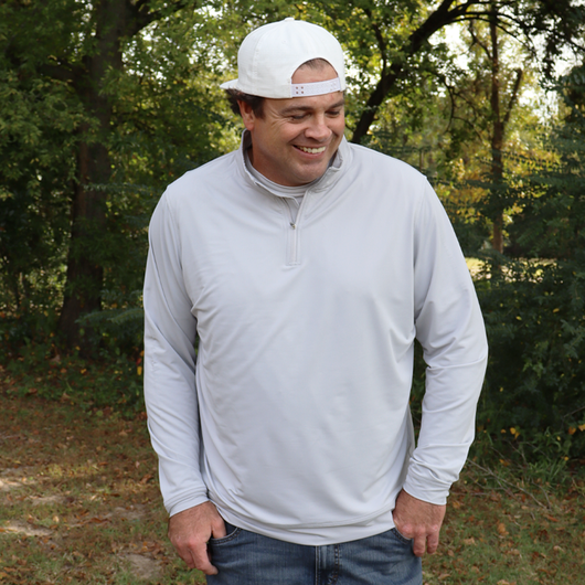 SL-SH1000 3/4 ZIP PULLOVER GREY