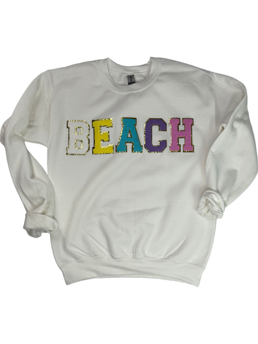 SW-6723 Beach-White Sweatshirt