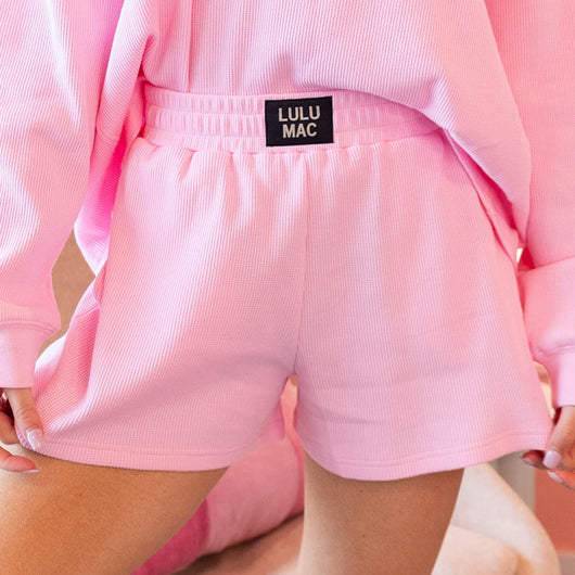 LM-WAFFLE SHORT-LIGHT PINK