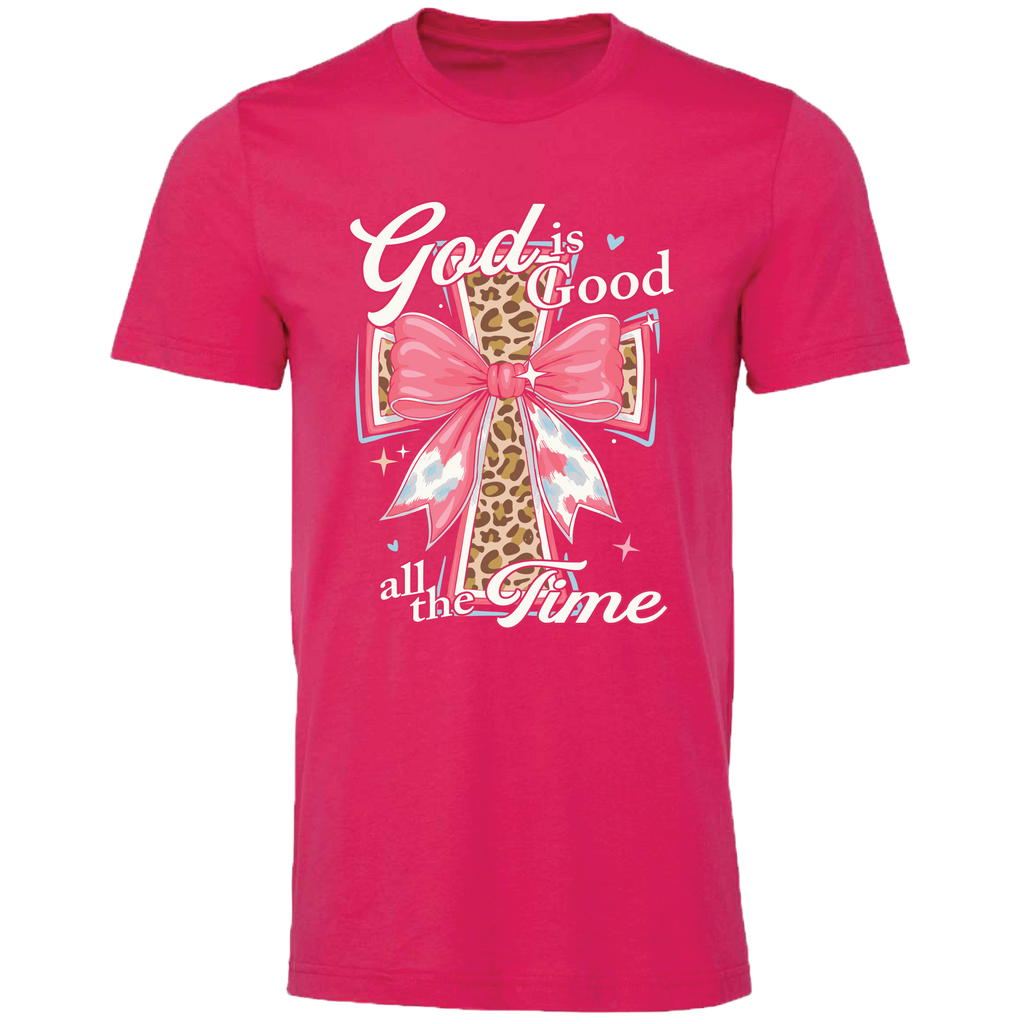 LM-202 God is Good Cross - Fuchsia – girliegirloriginals