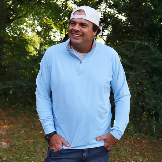 SL-SH1000 3/4 ZIP PULLOVER BLUE