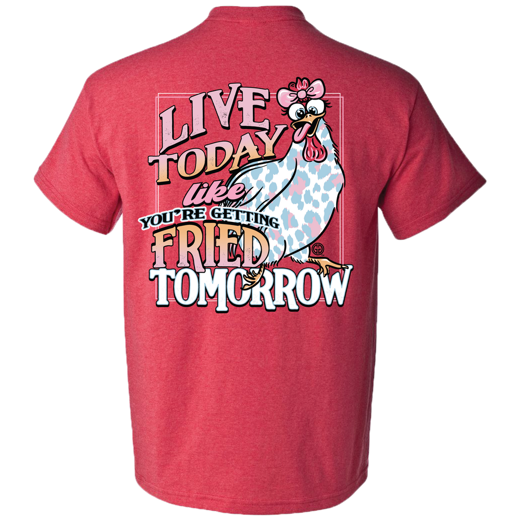 2721 Fried Chicken-Heather Red – girliegirloriginals 2721 Fried Chicken-Heather Red – girliegirloriginals