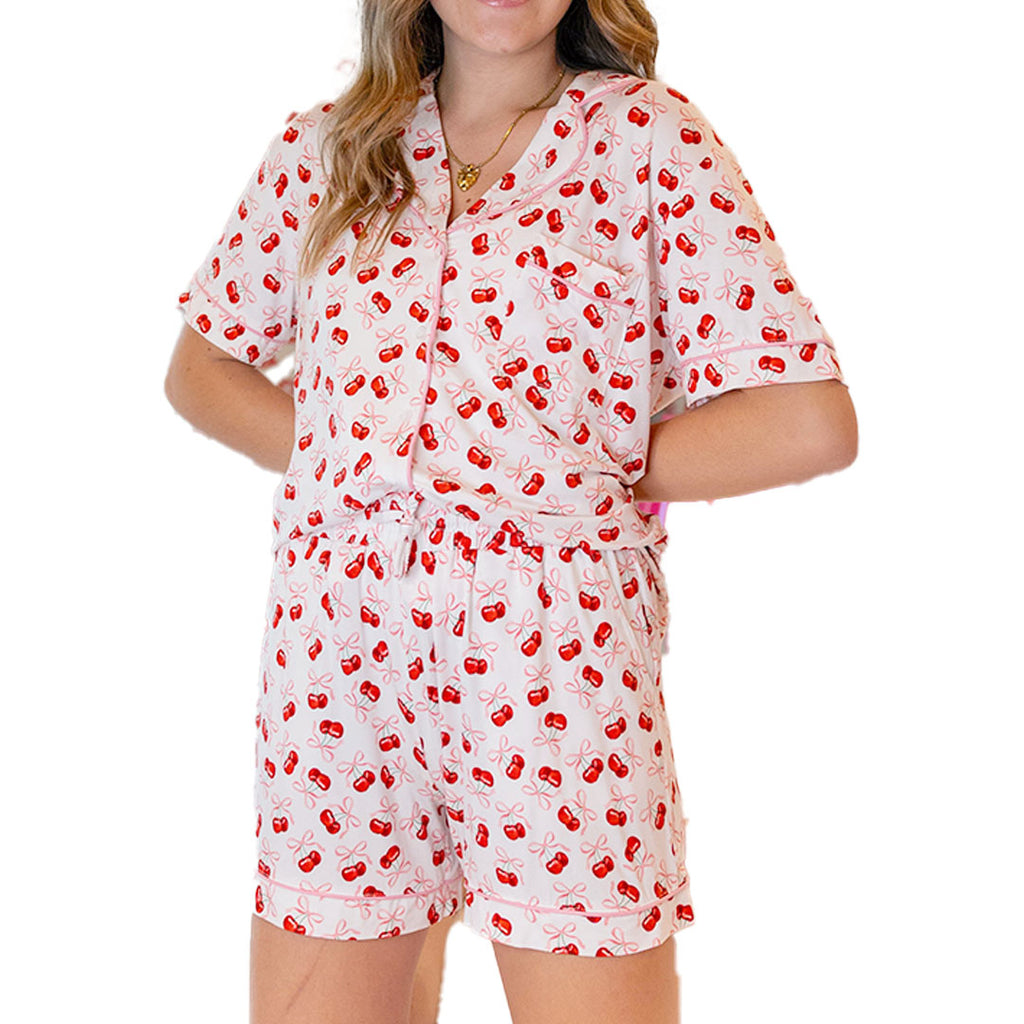Lulu Mac PJ's- LM-PJ-1000 CHERRY – girliegirloriginals