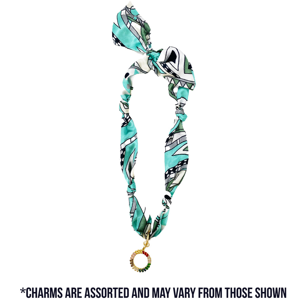 TW-1007 SCARF NECKLACE WITH CHARM – girliegirloriginals