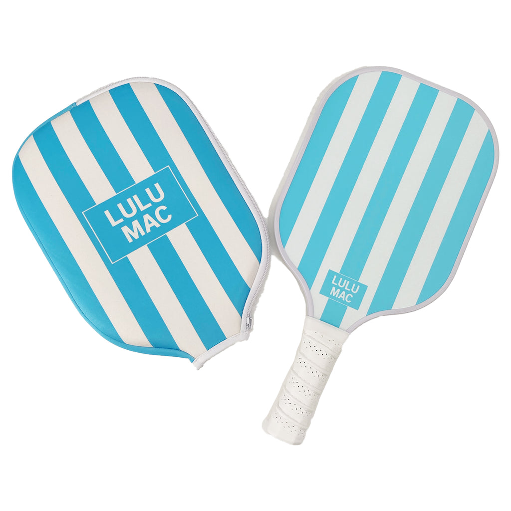 PB-8112-Blue Stripe Pickleball Paddle – girliegirloriginals