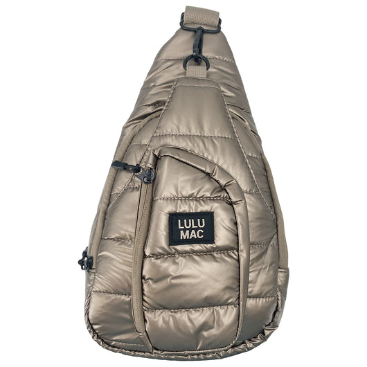 MP-5029 Puffer Metallic Sling Bag-Olive