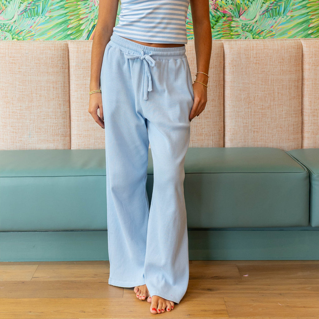 LM-WAFFLE PANT-LIGHT BLUE – girliegirloriginals