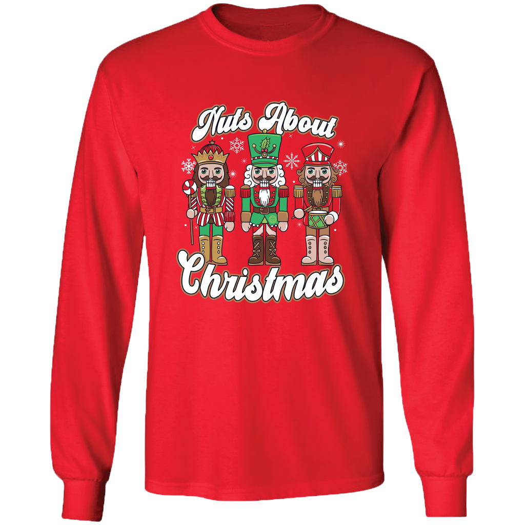 fact FACT Ｔシャツ レッド holiday norikokikuchi Christmas Collection: Bright Leaf Merry & Bright Red Christmas T