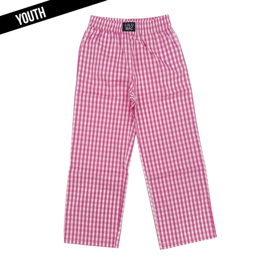 LM-KPA-1002-Pink Gingham-Kids Pants