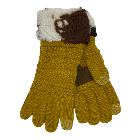 G-47 Cow Gloves Mustard