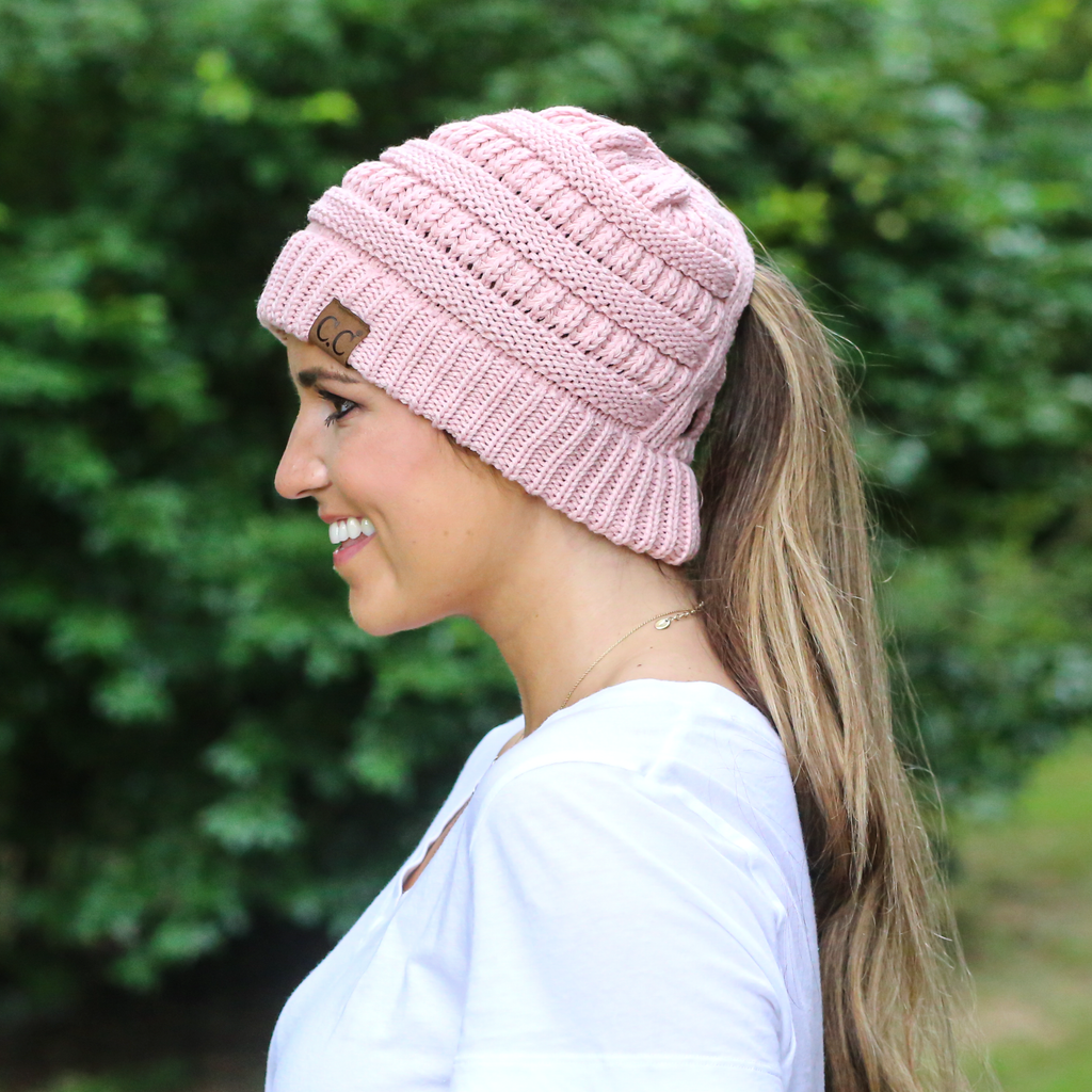 CCB-1 C.C Criss Cross Beanie Rose – girliegirloriginals