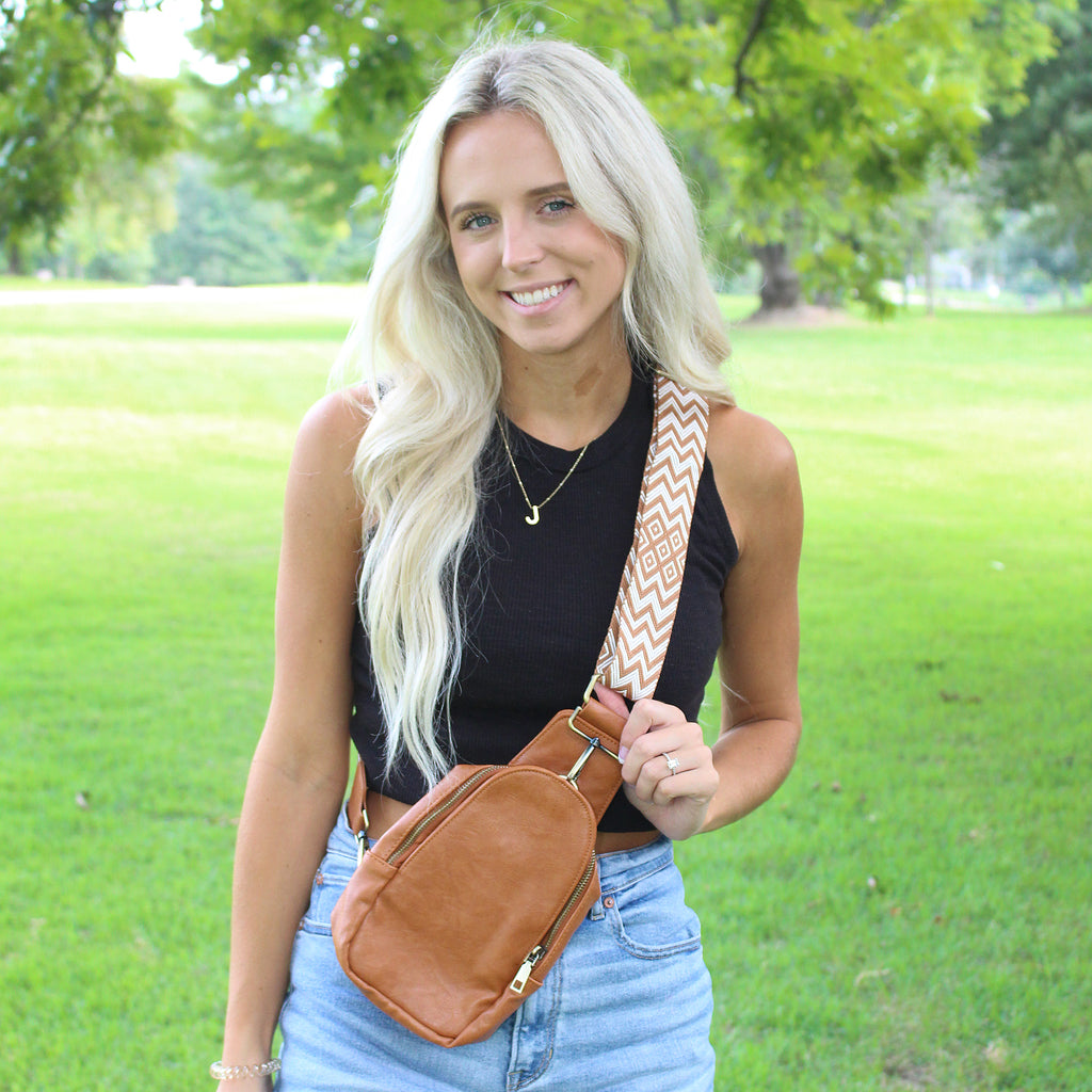 CB 6680 Lilly Crossbody Vegan Leather Camel girliegirloriginals