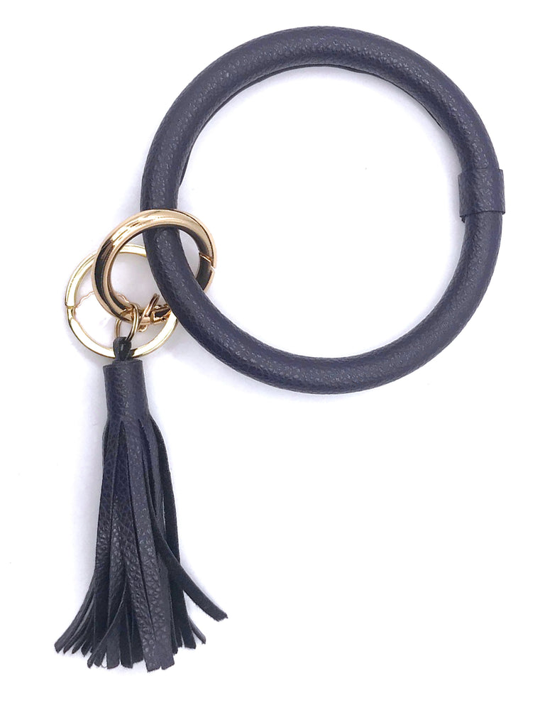 アクセサリー K.K KC-8845 Dark Purple Wristlet Key Chain – girliegirloriginals