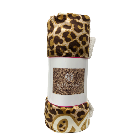 BK-3150 Leopard Sherpa Blanket