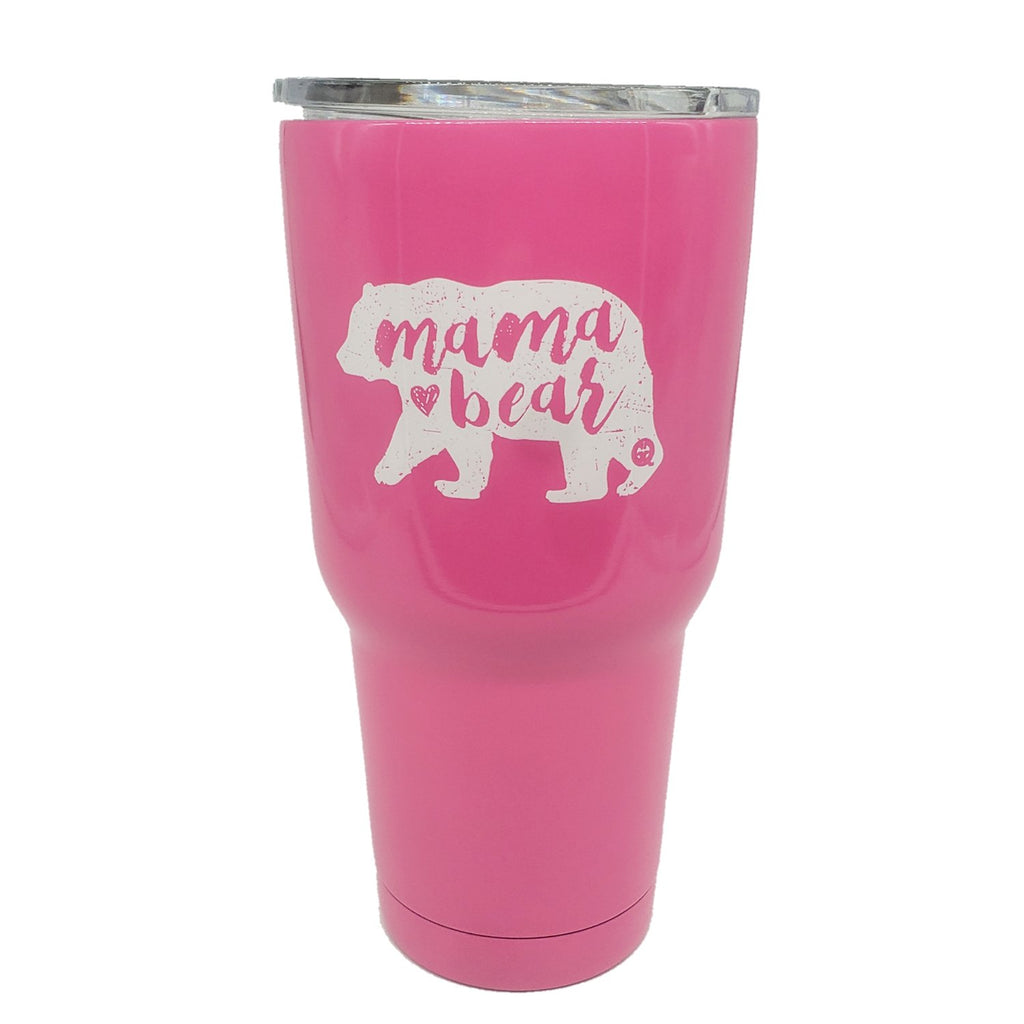 TB2468 Mama Bear Pink Stainless Steel Tumbler – girliegirloriginals