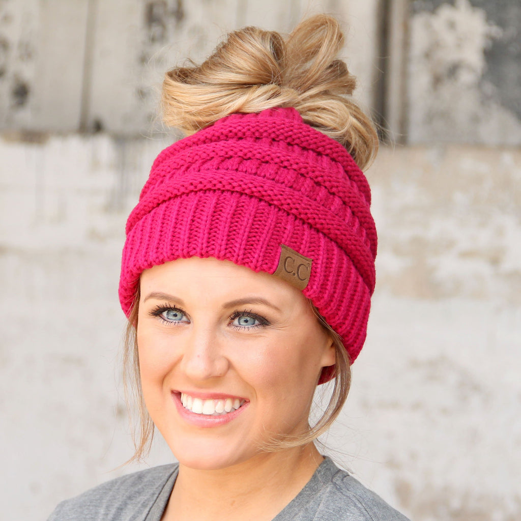 MB-20A BEANIE HOT PINK – girliegirloriginals display picture 3