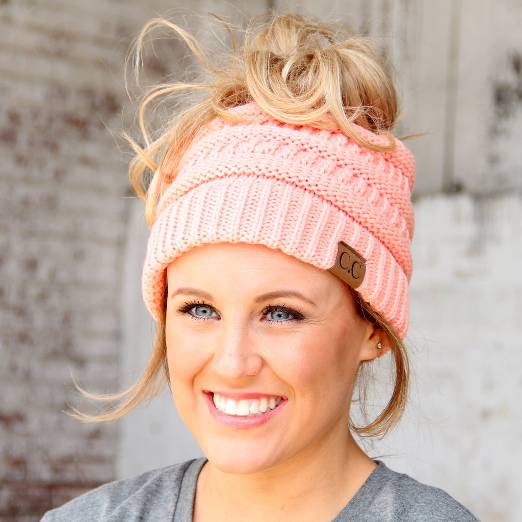MB-20A BEANIE PEACH – girliegirloriginals
