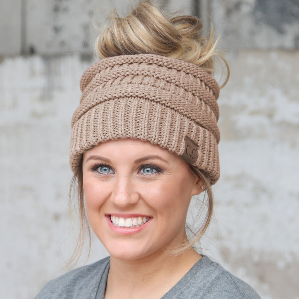 MB-20A BEANIE TAUPE – girliegirloriginals display picture 2