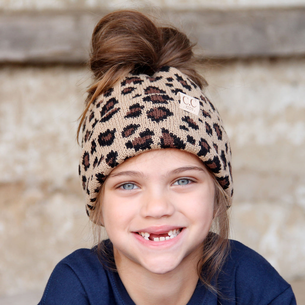 MB-45KID-Leopard Kid Messy Bun – girliegirloriginals