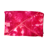 SF-7380 Tie Dye Scarf with C.C Rubber Patch - Fuschia/Pink