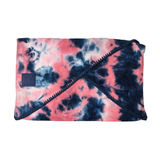 SF-7380 Tie Dye Scarf with C.C Rubber Patch - Navy/Pink