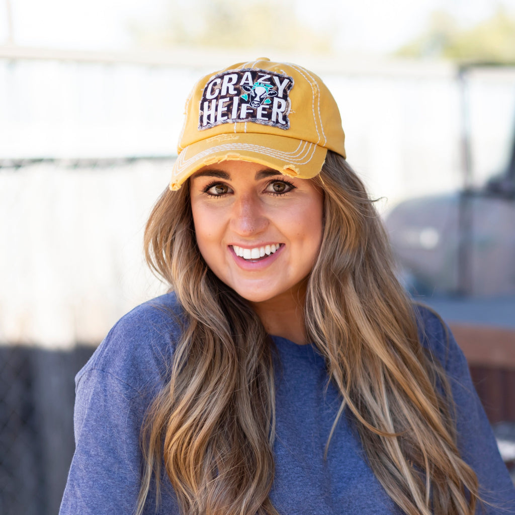 KBV-1412 Crazy Heifer Yellow – girliegirloriginals