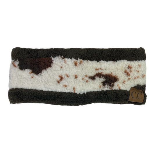 HW-47 Cow Headwrap Brown