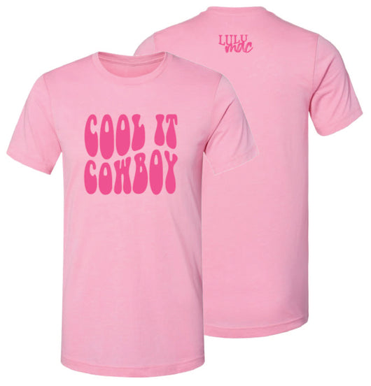 Lulu Mac-101 Cool it Cowboy SS-Heather Bubblegum