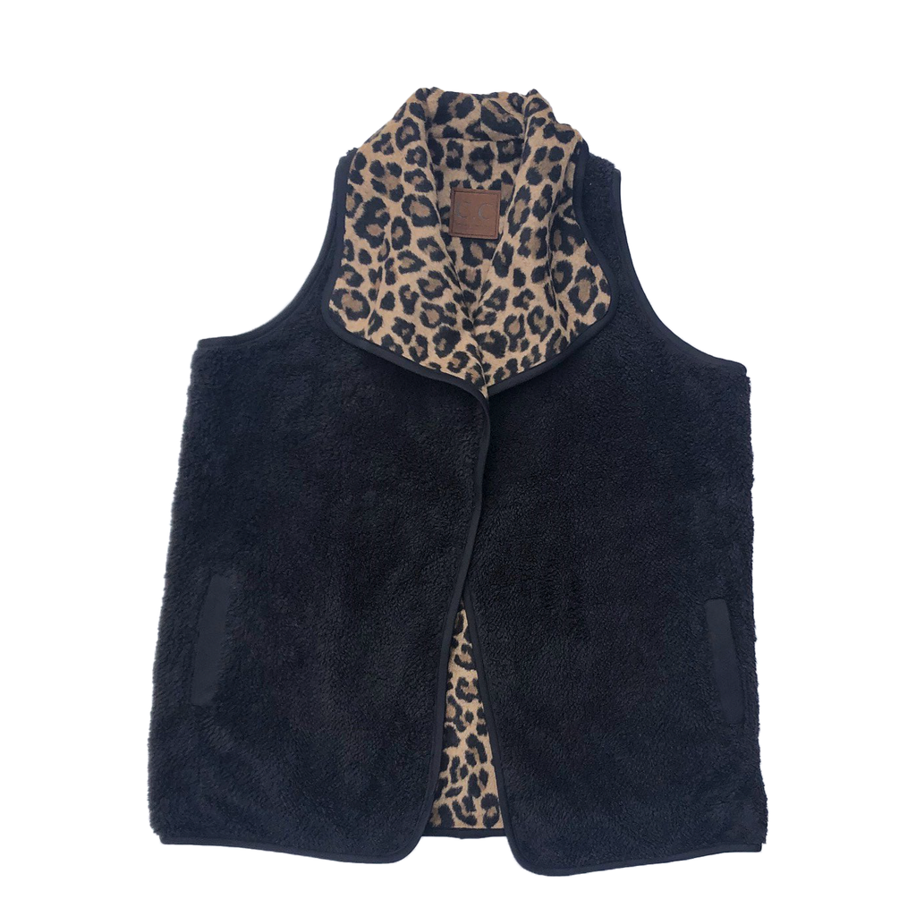 MINEDENIM B.Leopard Reversible Down Vest MINEDENIM - B MINEDENIM B.Leopard Reversible Down Vest MINEDENIM - B