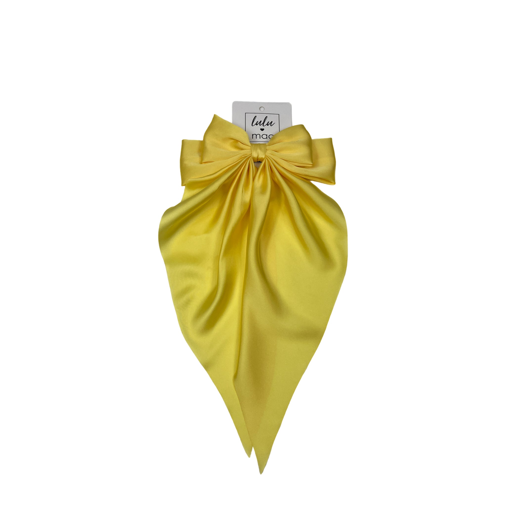 DDL-2270 Large Satin Bow Yellow