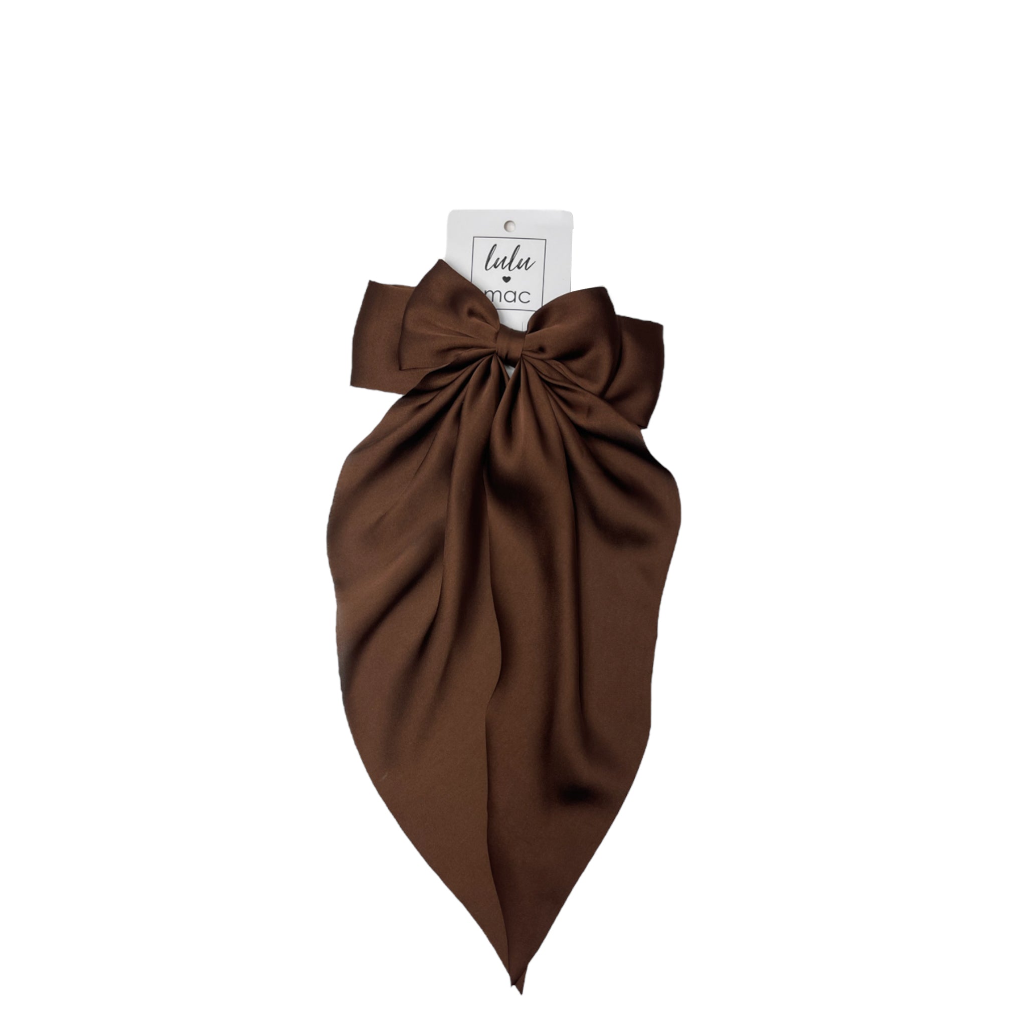 DDL-2270 Large Satin Bow Brown