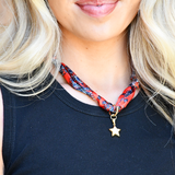 TW-1005 SCARF NECKLACE WITH CHARM