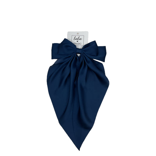 DDL-2270 Large Satin Bow Navy