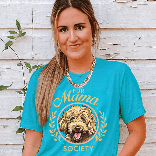 159 Fur Mama-Heather Aqua – girliegirloriginals 159 Fur Mama-Heather Aqua – girliegirloriginals
