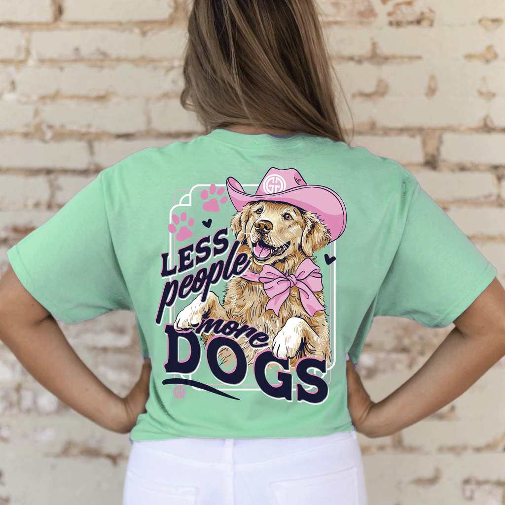 2757 Less People More Dogs-Cool Mint – girliegirloriginals