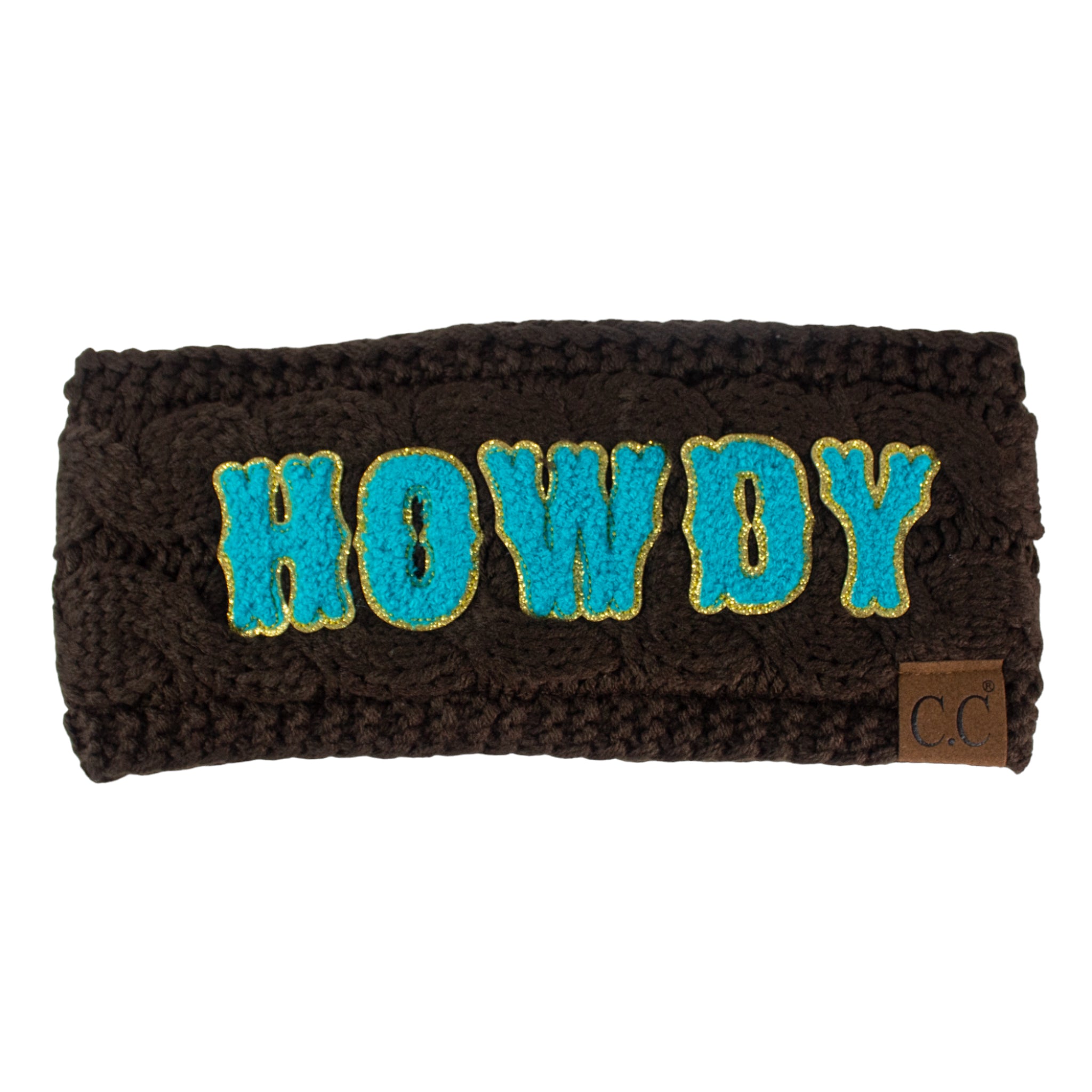 BJ-HWE-0037 Howdy Brown Headwrap