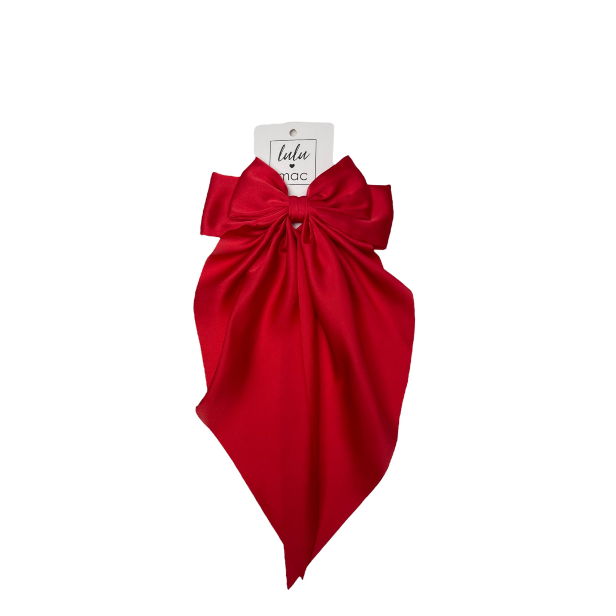 DDL-2270 Large Satin Bow Red