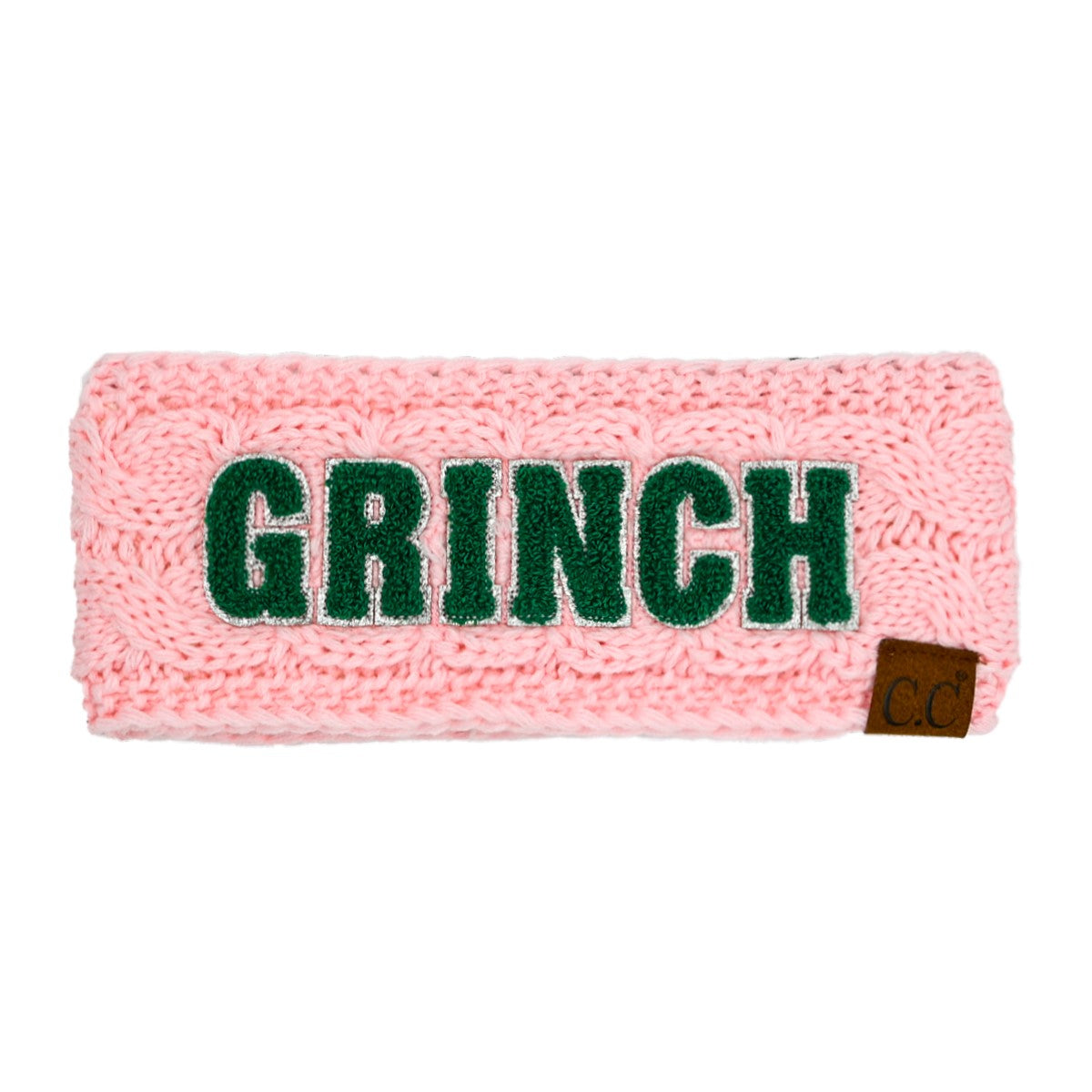 HWE-0035 Headwrap Pale Pink Grinch