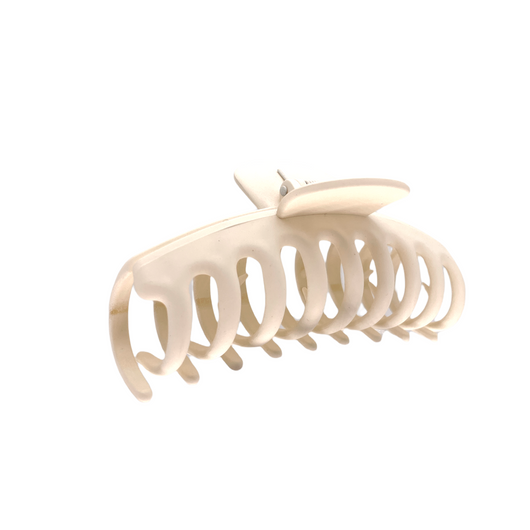 HCO-13S Oval Hair Clip-Ivory