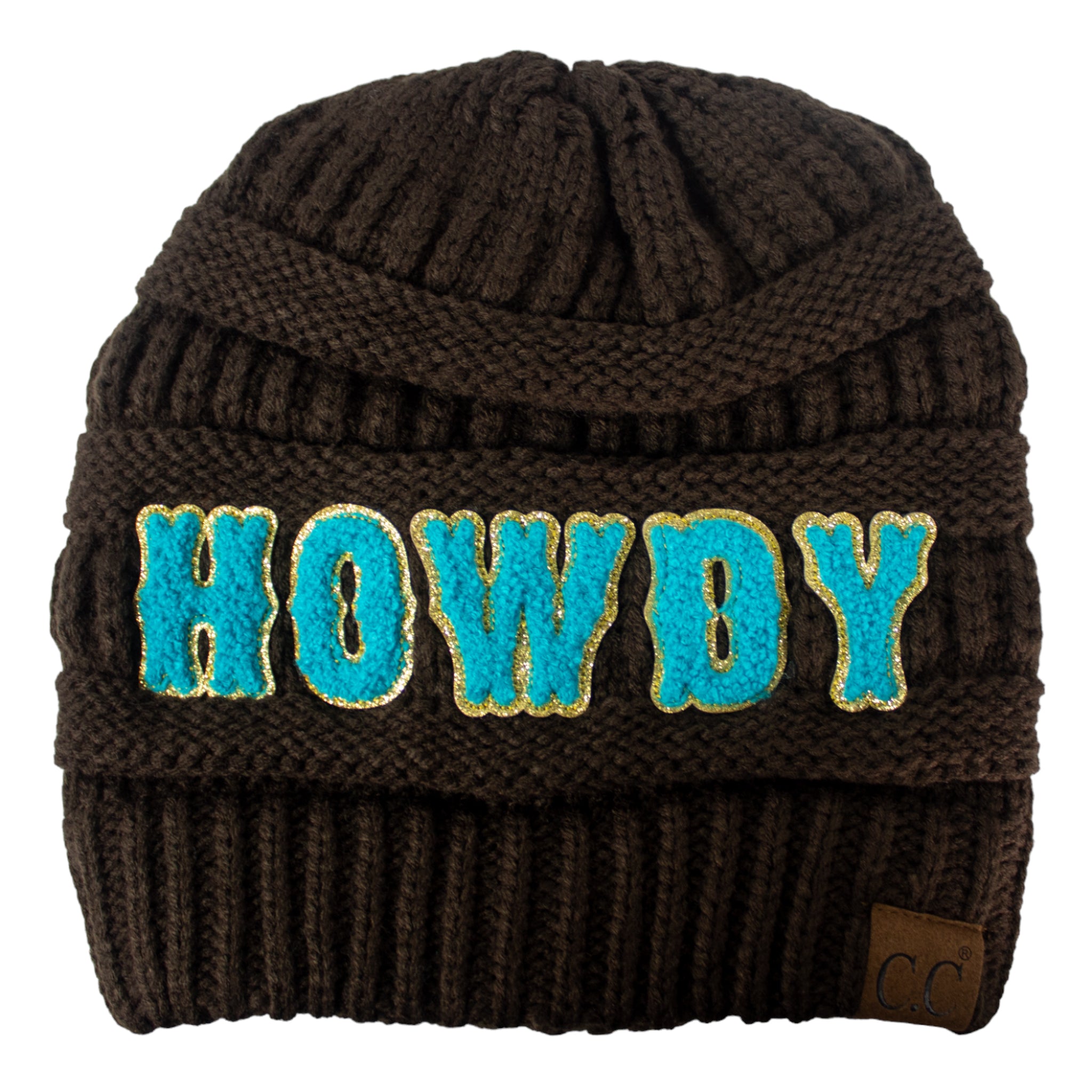 BJ-HTE-0037 Howdy Brown Beanie