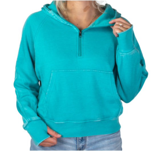 Aqua green hoodie outlet