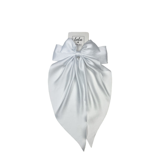 DDL-2270 Large Satin Bow White